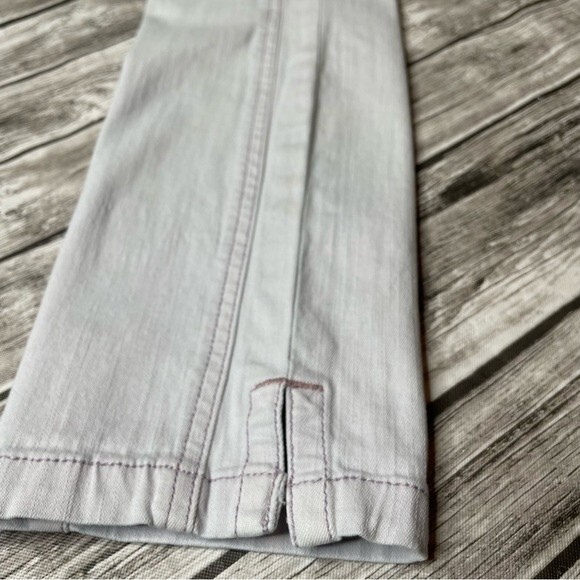 Pilcro and the Letterpress Tuxedo Seam Slim Straight Leg Jeans 27 Light Purple - Picture 5 of 12
